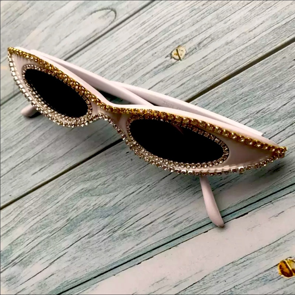 Yolanda White cat eye sunglasses New arrivals